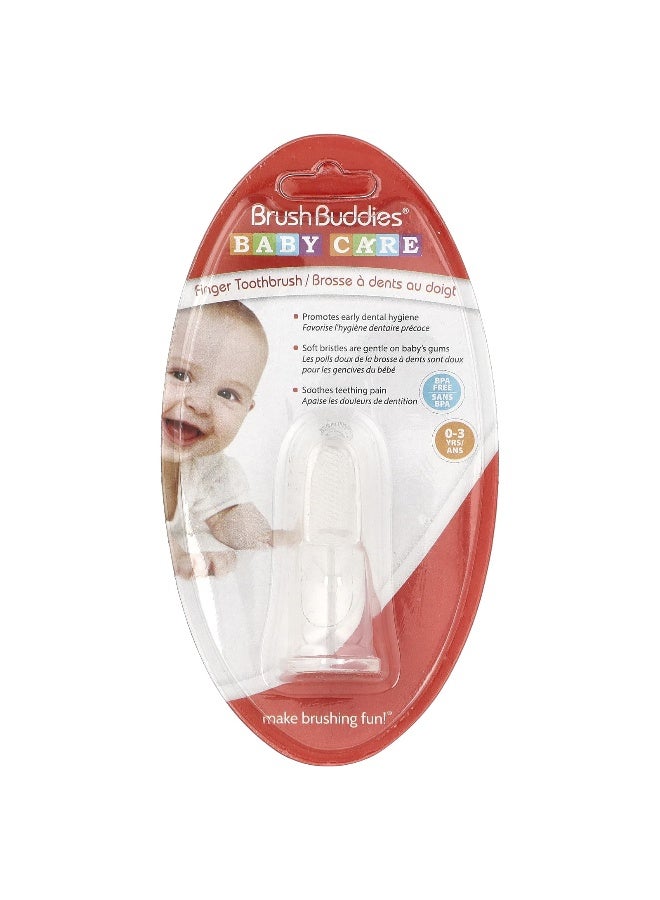 Brush Buddies, Baby Care, Finger Toothbrush, 0-3 Yrs, 1 Finger Toothbrush - Image 1