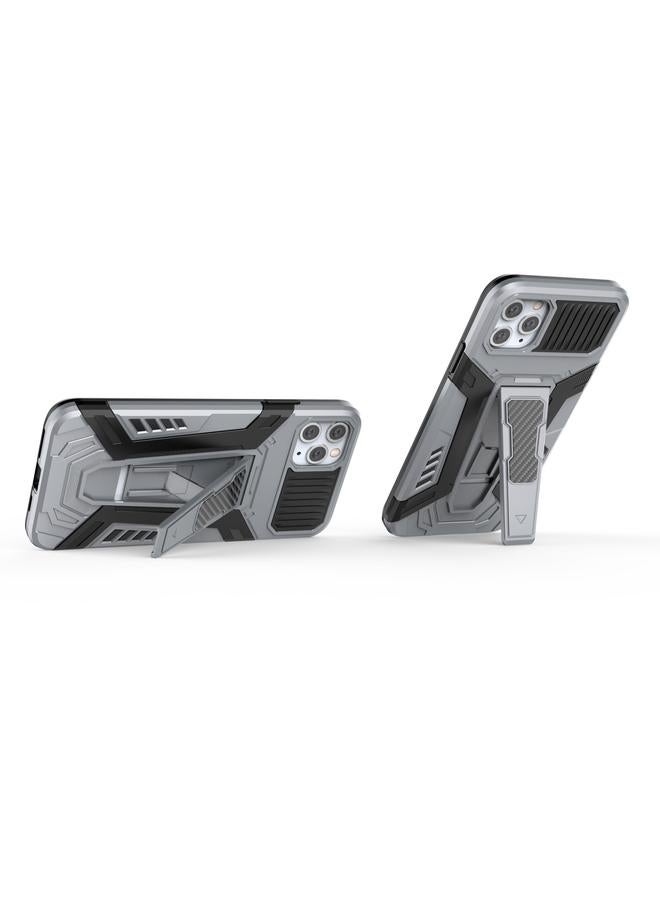 Zaboon Case For iPhone 11 Pro Max War Chariot Series Armor All-inclusive Shockproof PC + TPU Protective Case with Invisible Holder - Image 3