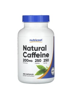 Nutricost Nutricost, Natural Caffeine, 200 mg, 250 Capsules  - Image 1