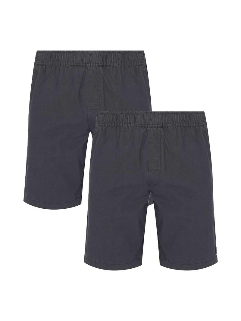 Termit Men's 2-Pack Shorts – Soft Cotton Fabric, Straight Cut with Adjustable Drawstring Waistband & 2 Practical Pockets for Storage - Image 1