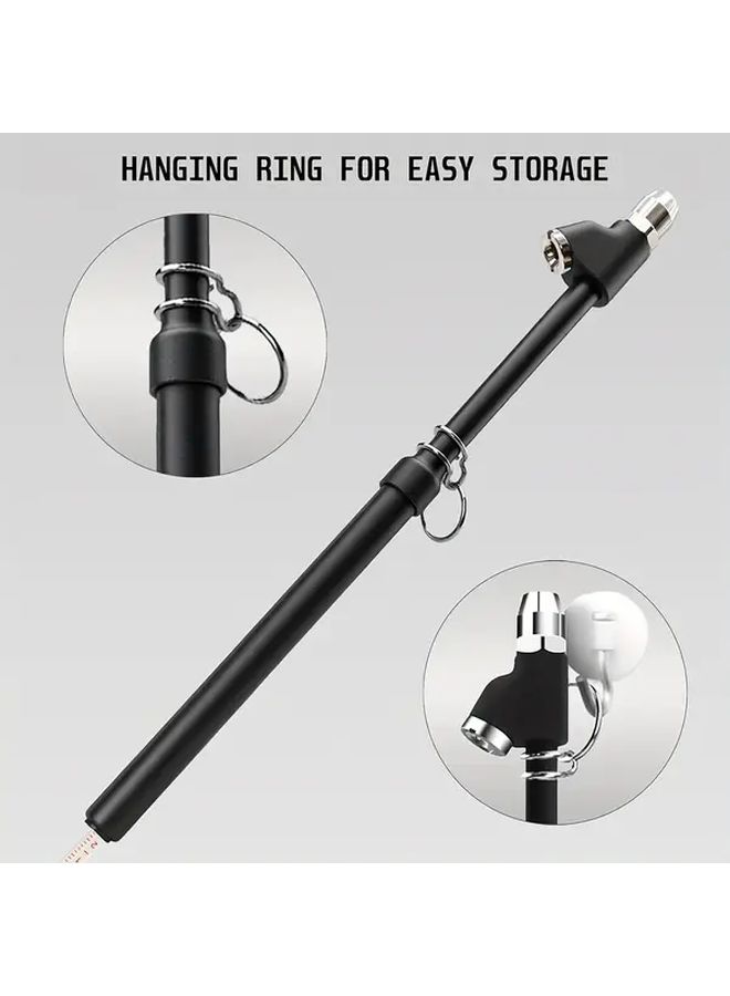 Dual Head Tire Pressure Gauge 10 150 PSI Heavy Duty Metal Construction With Black Tire Caps - Image 5