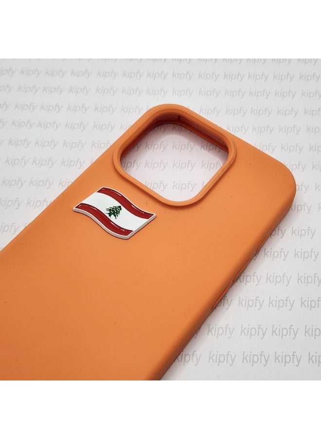Kipfy Lebanon Flag Waving Metal Sticker Badge for Phone Cases & Laptops - Image 3