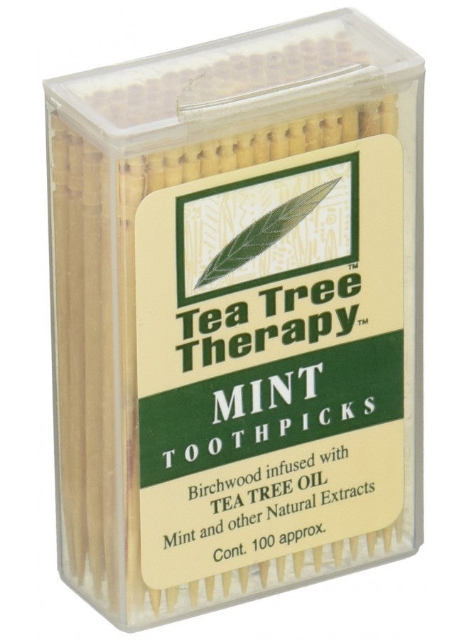Tea Tree Therapy Mint Toothpicks 100 Ct (Pack of 1) - Image 2