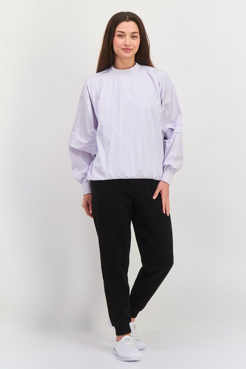 adidas Originals Women Sportswear Fit Long Sleeves Training Sweatshirt, Light Lilac  - Image 2