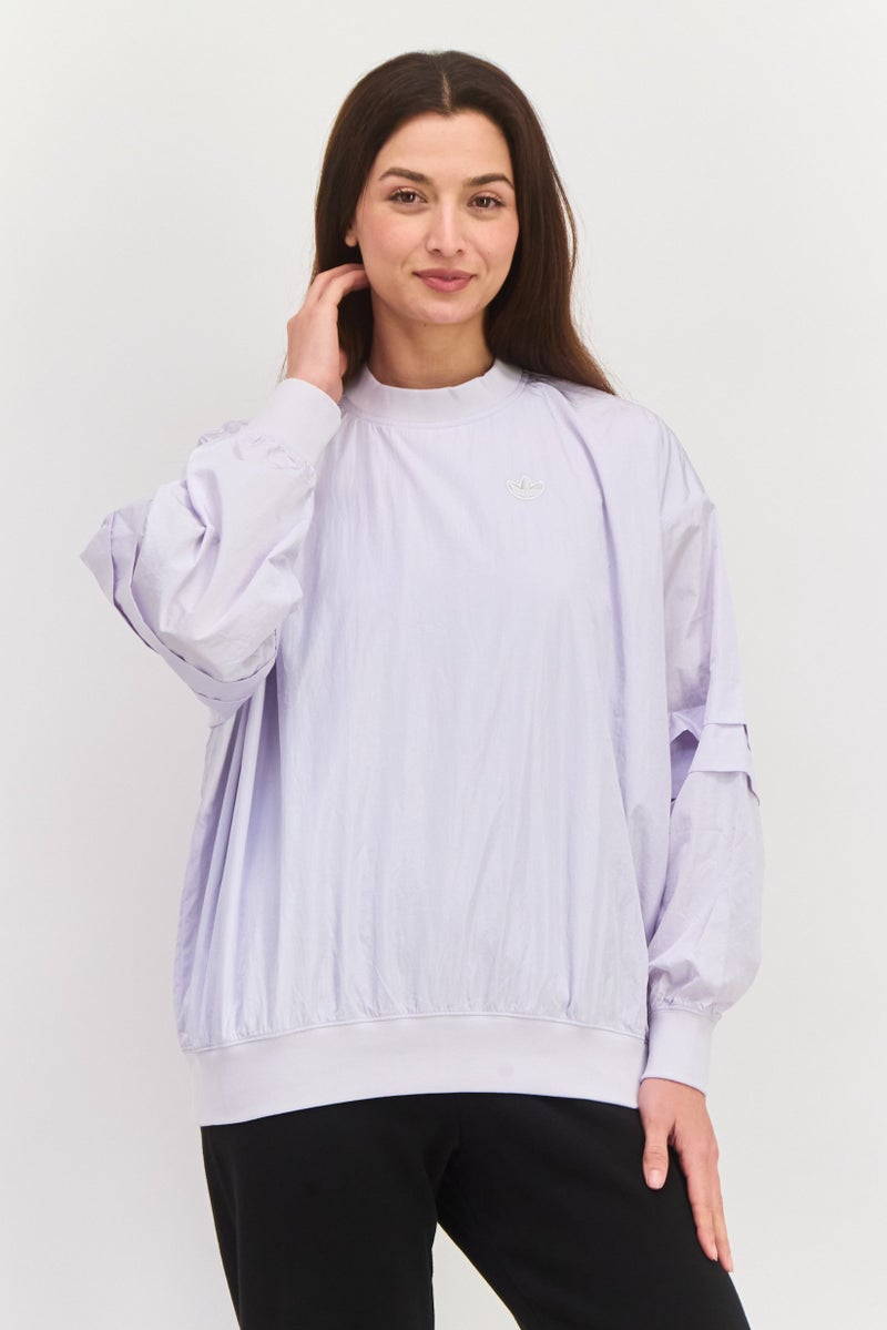 adidas Originals Women Sportswear Fit Long Sleeves Training Sweatshirt, Light Lilac  - Image 1
