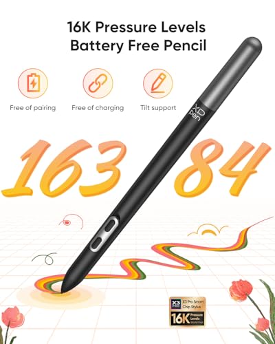 XP-PEN تابلت رسم مستقل من XPPen بدون حاجة لجهاز كمبيوتر، لوحة رسم سحرية مع 16384 مستوى ضغط، قلم رفيع X3 برو، تابلت فني رقمي بحجم 12.2 بوصة مع شاشة تشبه الورق، 8GB + 256GB محمول للفنانين - Image 2