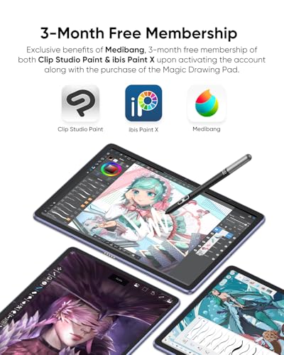 XP-PEN تابلت رسم مستقل من XPPen بدون حاجة لجهاز كمبيوتر، لوحة رسم سحرية مع 16384 مستوى ضغط، قلم رفيع X3 برو، تابلت فني رقمي بحجم 12.2 بوصة مع شاشة تشبه الورق، 8GB + 256GB محمول للفنانين - Image 5