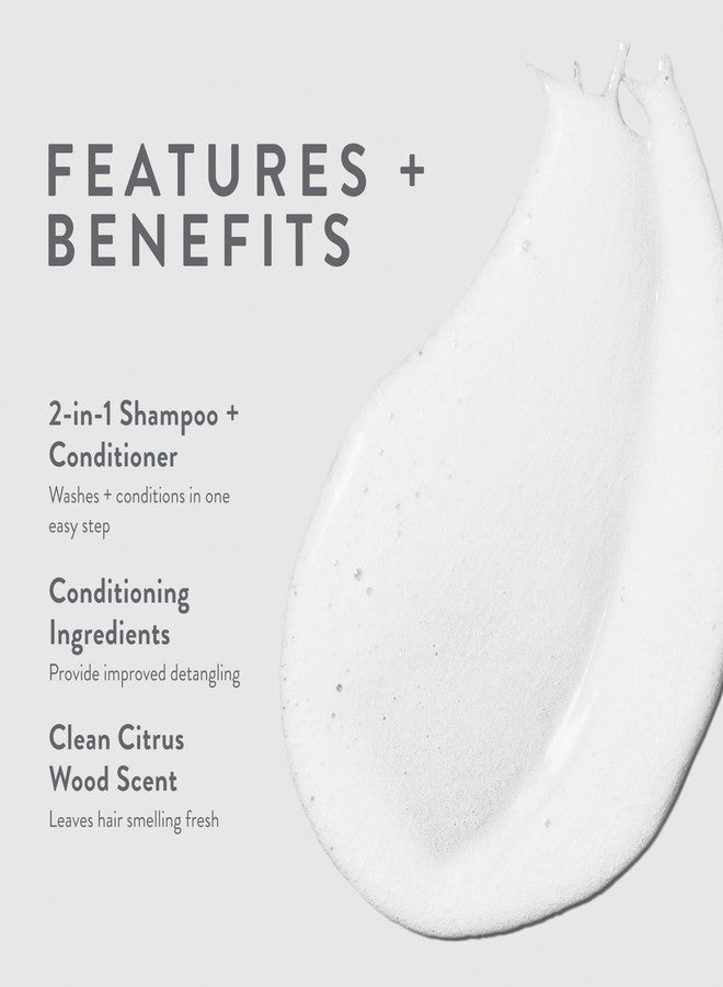 MITCH by Paul Mitchell Double Hitter 2-in-1 Shampoo & Conditioner for Men, For All Hair Types, 8.5 fl. oz. - Image 2