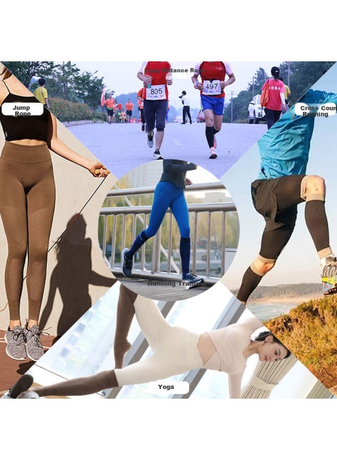 Alpint Mountain Elmont Compression Socks Professional Marathon Running Socks Women's Trail Running Pressure Socks Long Tube Jump Rope Sports Socks - Image 5