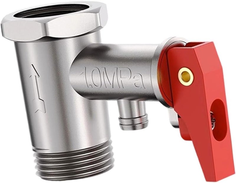 صمام تخفيف الضغط النحاسي القابل للتعديل 1.0 ميجاباسكال مع وظيفة الفحص لسخان الماء الكهربائي - Image 2