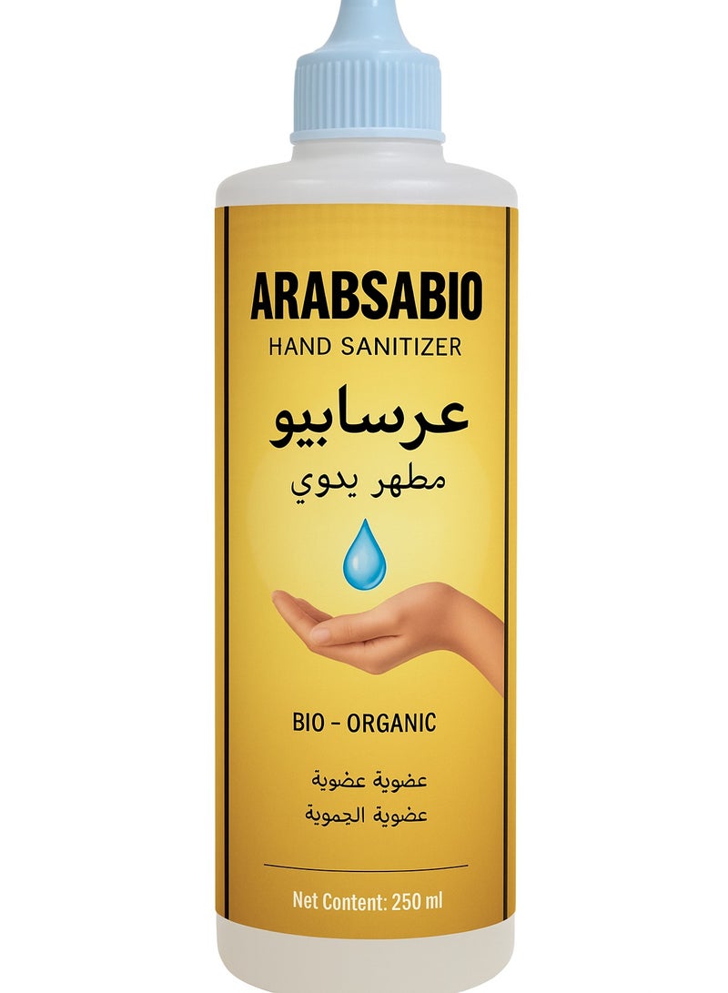 Arabsabio BIO-Organic, Environmentally Safe, Enzyme-Based, Hand Sanitizer 250ml - Image 1