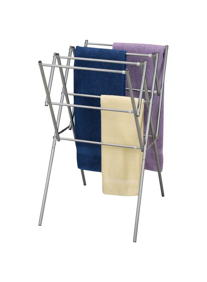 Household Essentials Expandable Folding Indoor Clothes Drying Rack Silver 5127 - Image 5