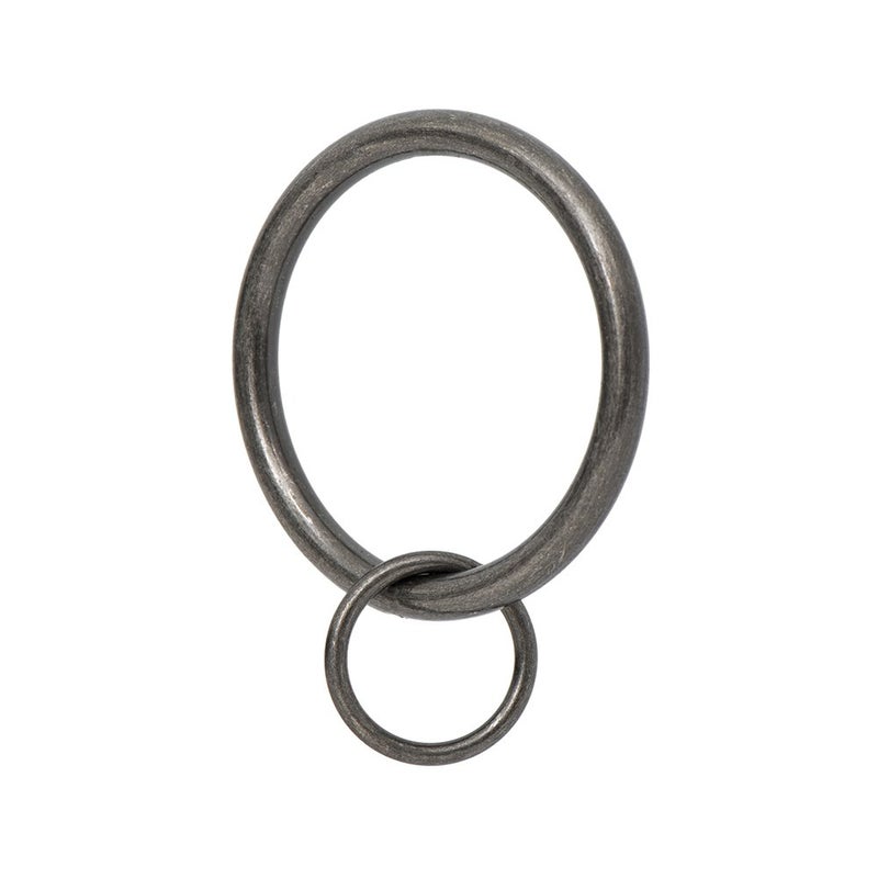 Ivilon Drapery Eyelet Curtain Rings 17 Ring Loop for Hook Pins Set of 14 Pewter