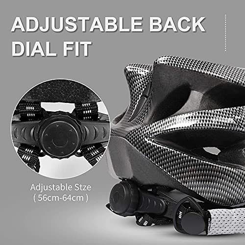 FABSPORTS Light Weight Bicycle/Bike Helmet with Flexible Padding for Kids and Adults, Adjustable Size for Road & Mountain Cycling/Skating (Black, One Size) - Image 2