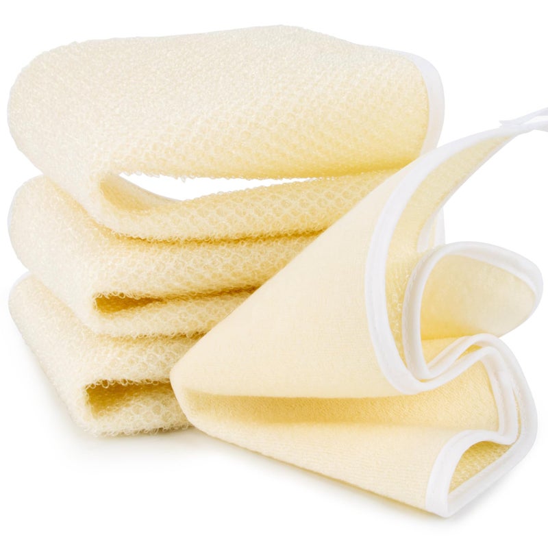 MAQIHAN Exfoliating Cloth 4 Pack Exfoliating Washcloths for Body and Face Clean 8 10 inches Durable Weave Bath Body Scrubber Face Wash Cloths Bath Towel Washcloths Wash Towels for Women and Men - Image 2