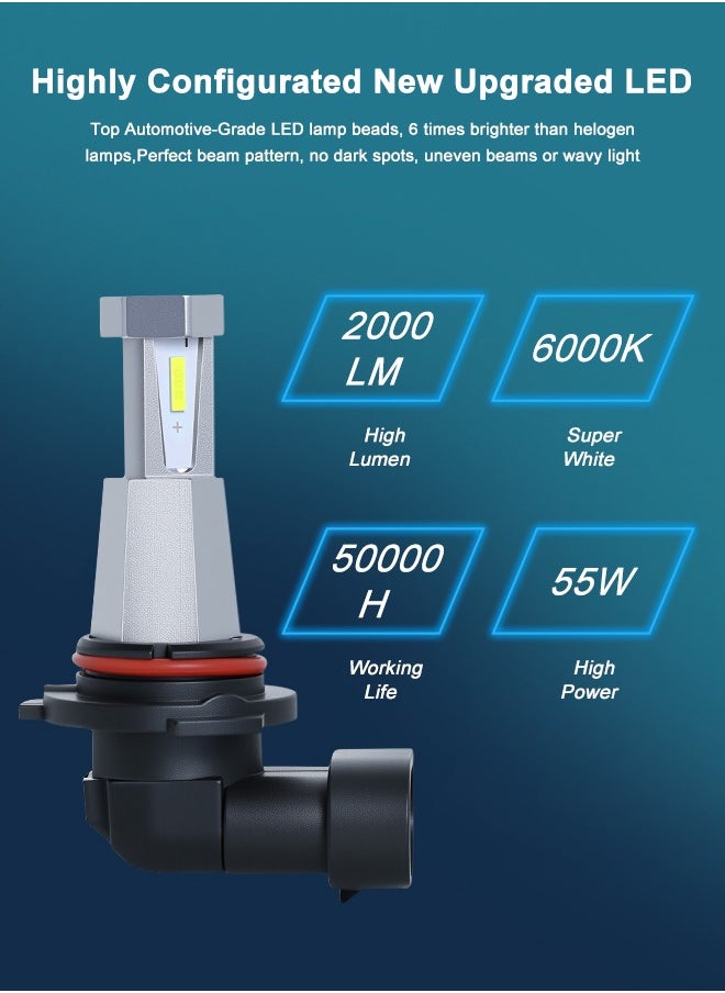 Generic 9006 fog light Bulbs|Universal Fit|Front Position|110W|2000LM|6000K Cool White|IP67 Waterproof|Pack of 2  - Image 2