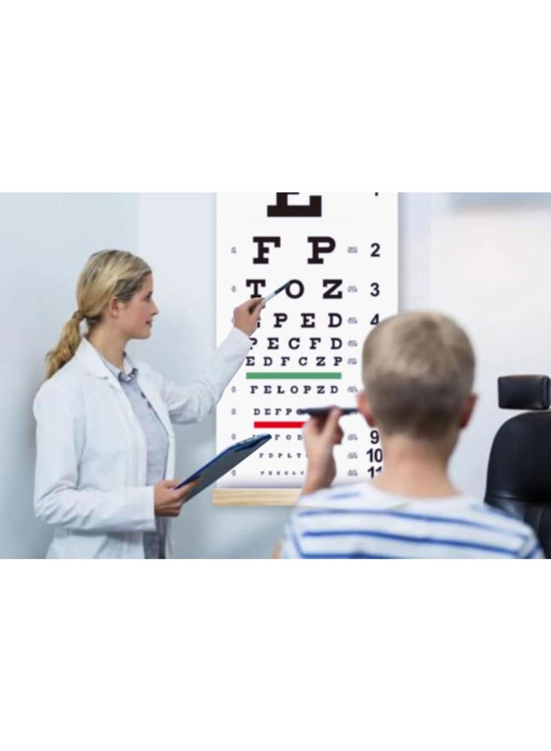 Eye Chart with Fixing Sticker with Wooden Frame 56x26cm Eye Charts for ExamsIdeal for Doctor's OfficeSchool, Home - Image 5