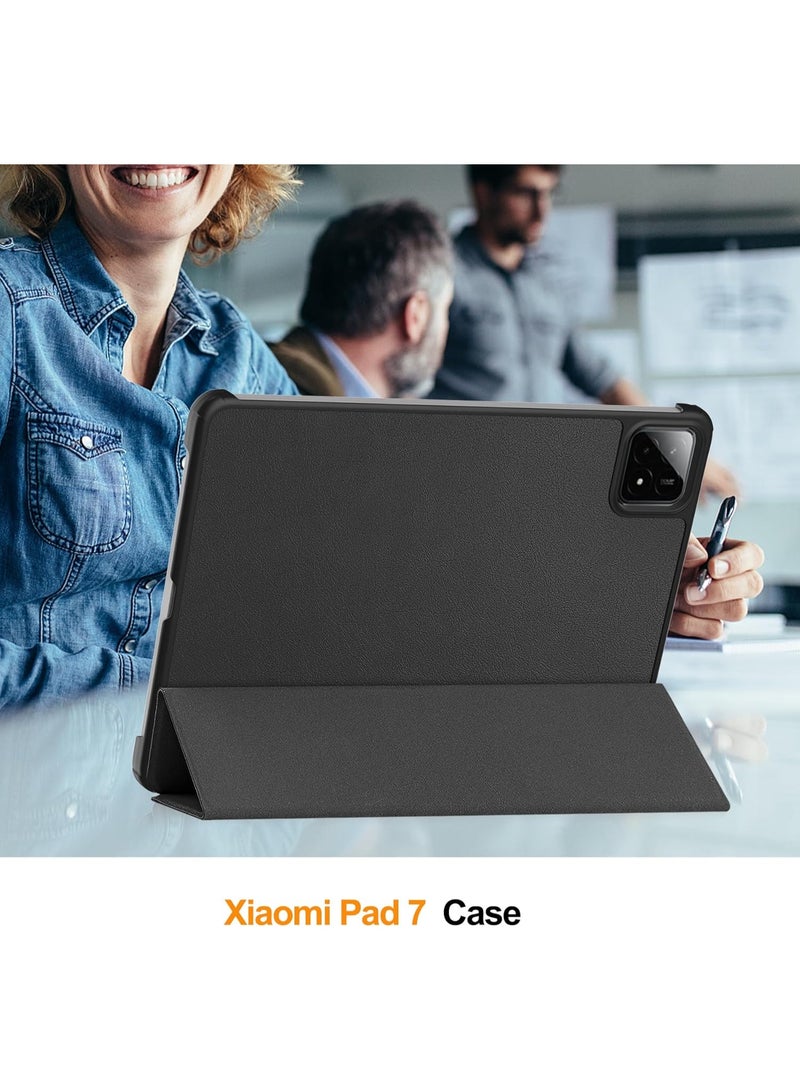 Muzz غطاء Mi Pad 7 لجهاز Xiaomi Pad 7 Pro، غطاء لوحي من الجلد الفاخر، رقيق للغاية وخفيف الوزن، غطاء لجهاز Xiaomi Pad 7/Pro اللوحي - Image 4