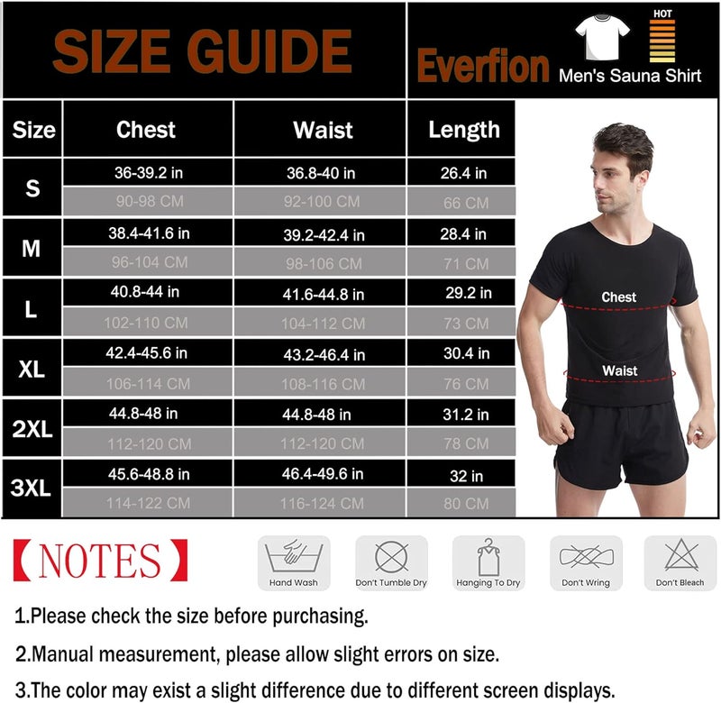 Sauna Shirt for Men, Short Sleeve Sauna Suit for Men, Sweat Body Shaper Sauna Vest for Men Gym Exercise Sauna Top - Image 2