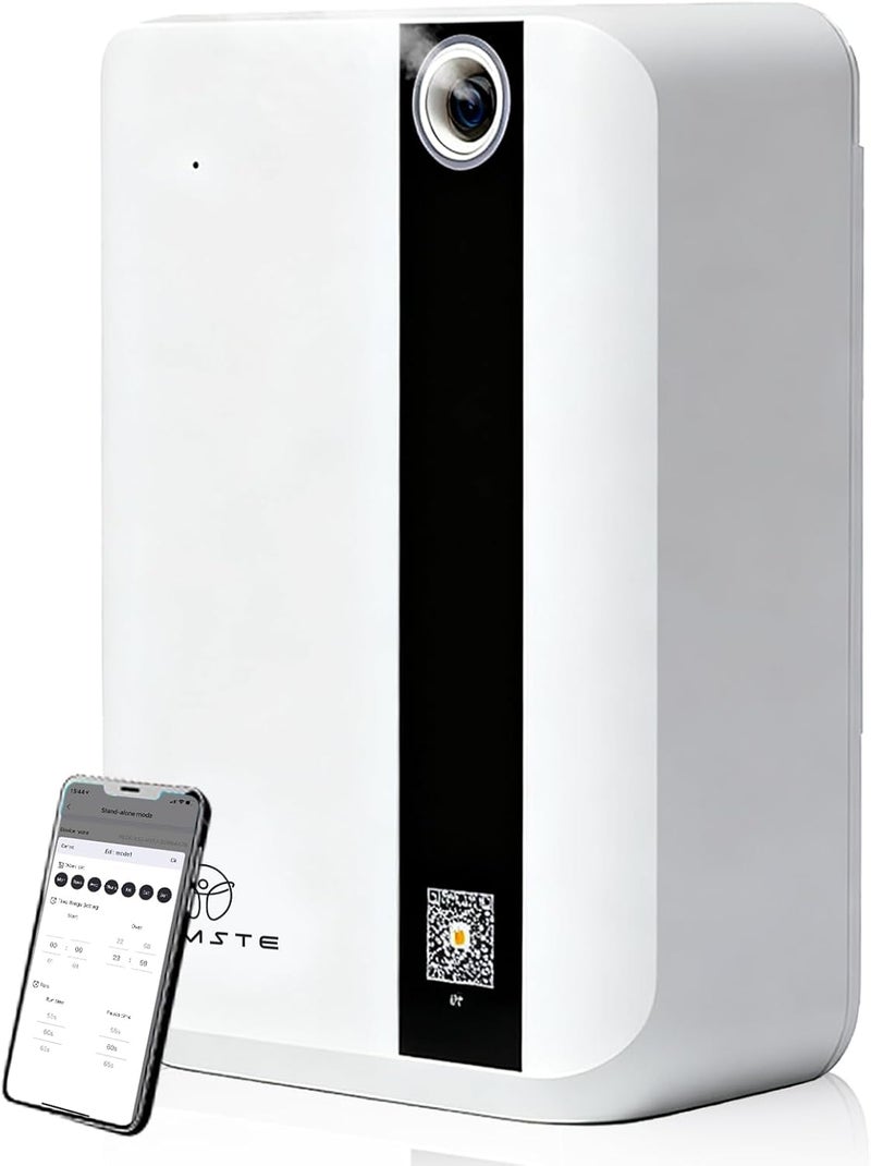 NAMSTE Smart Scented Diffusers, Aroma Diffuser, Up 1000-1500m³, HVAC Waterless Aromatherapy Aromatic Bluetooth Devices Machine Fragrance Humidifier for Home, Hotel, Spa, Office 500ML (White) - Image 1