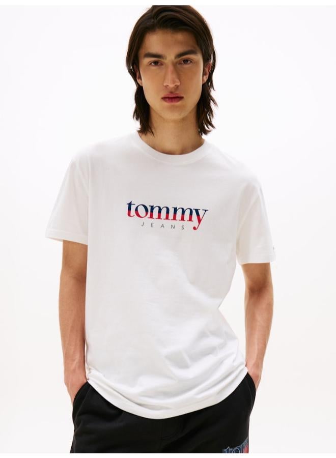 TOMMY JEANS Logo Jersey Crew Neck T-Shirt - Image 1