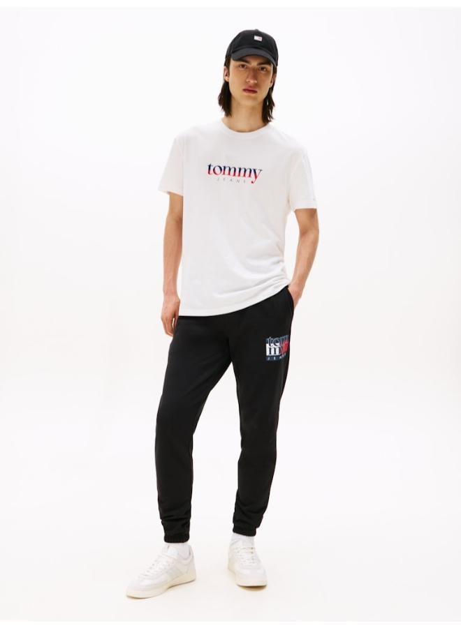 TOMMY JEANS Logo Jersey Crew Neck T-Shirt - Image 4