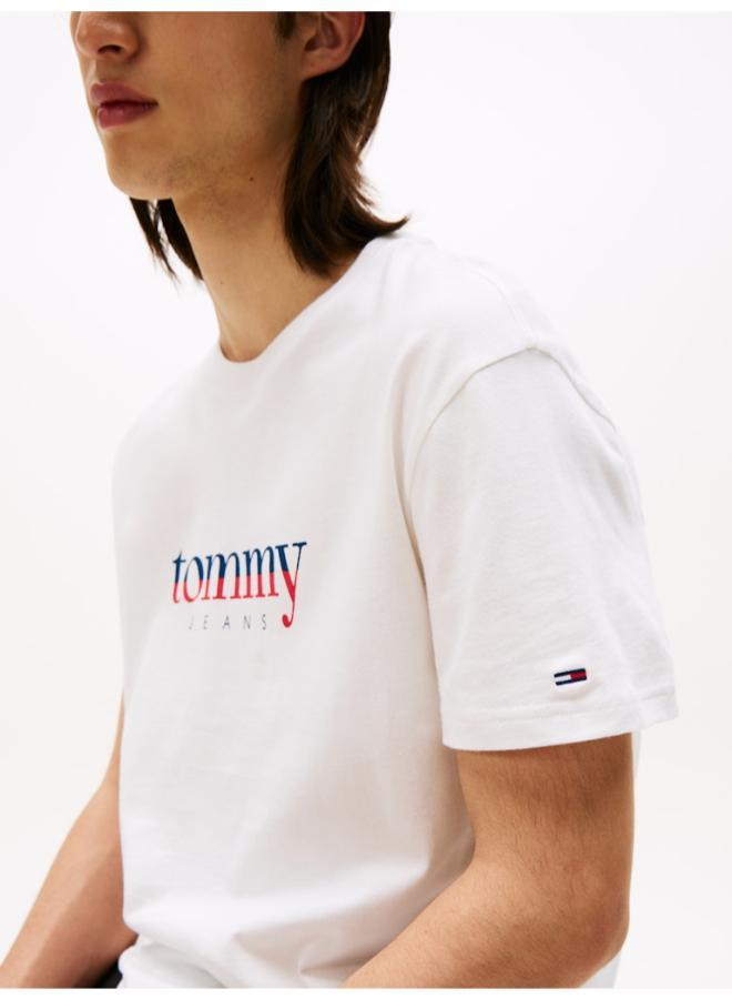 TOMMY JEANS Logo Jersey Crew Neck T-Shirt - Image 3