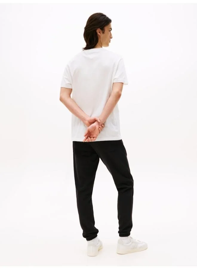 تومي جينز تيشيرت بياقة دائرية بشعار