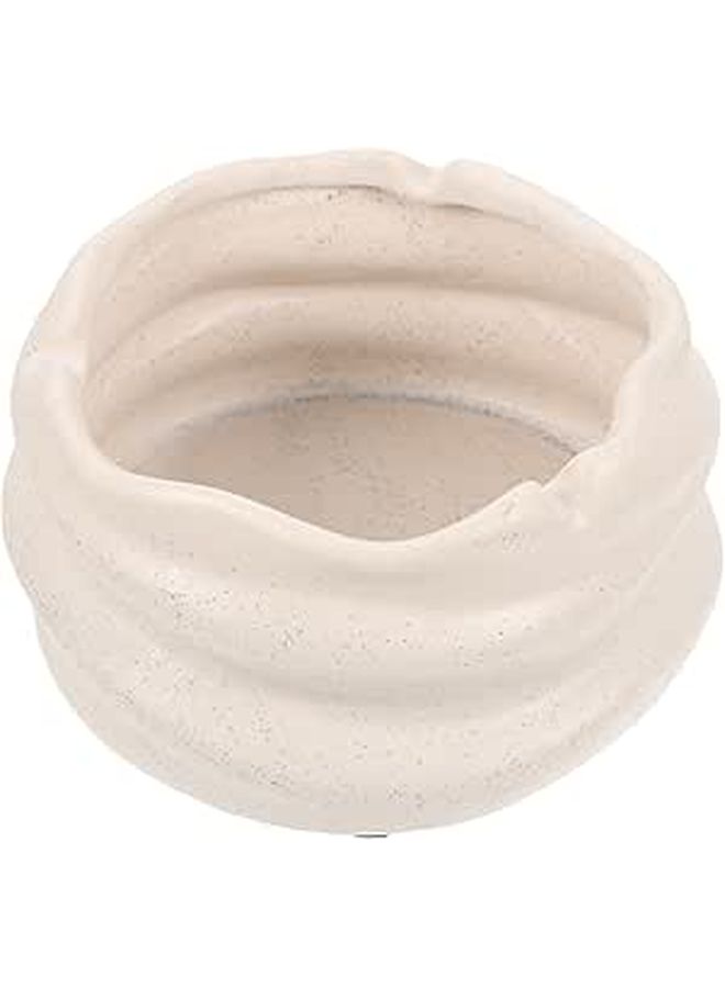Ceramic Ashtray with Mirror Finish Creative Ink Dot Pattern for Home Office Decor - Image 1