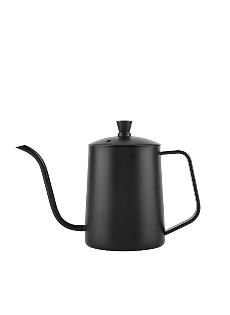 ALMUFARREJ Milk Frothing Pitcher Suitable for Decorating Latte Espresso (Black, 600 ml)  - Image 1