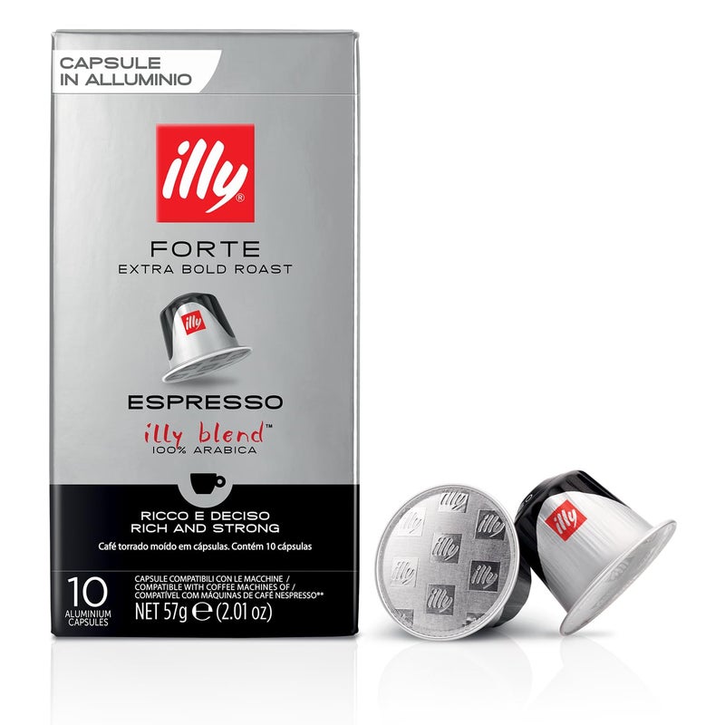 Illy قهوة إسبريسو مطحونة إيللي فورت إكسترا بولد، 57 جرام - Image 1