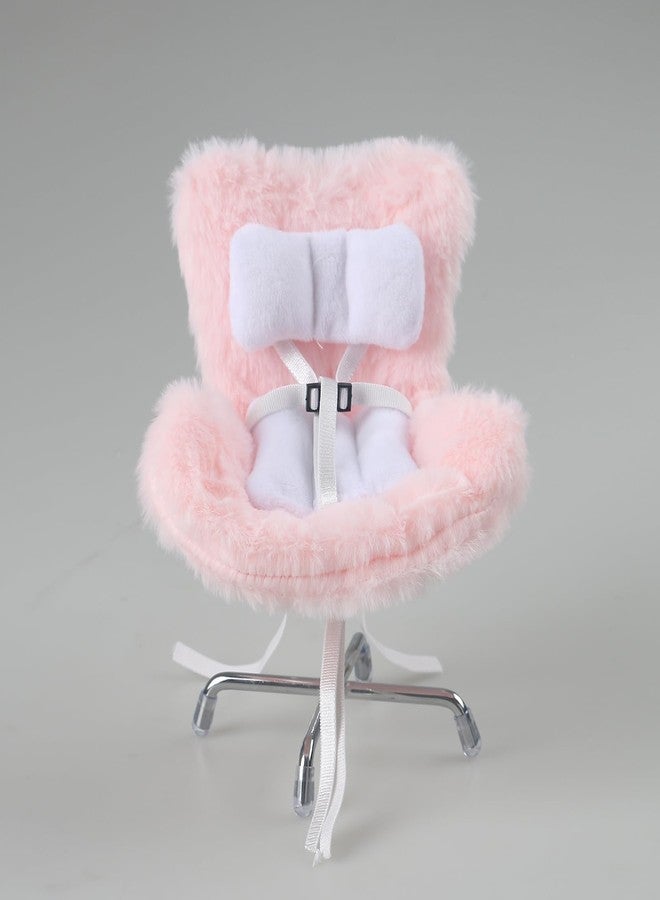 Walant Doll Car Seat Compatible with Labubu, Chair for 10-17cm Dolls - Adjustable Safety Strap, Air Vent Clip & Desktop Stand, Soft Cushion, Cute Car Ornament Gift for Collectors & Fans (Pink) - Image 4