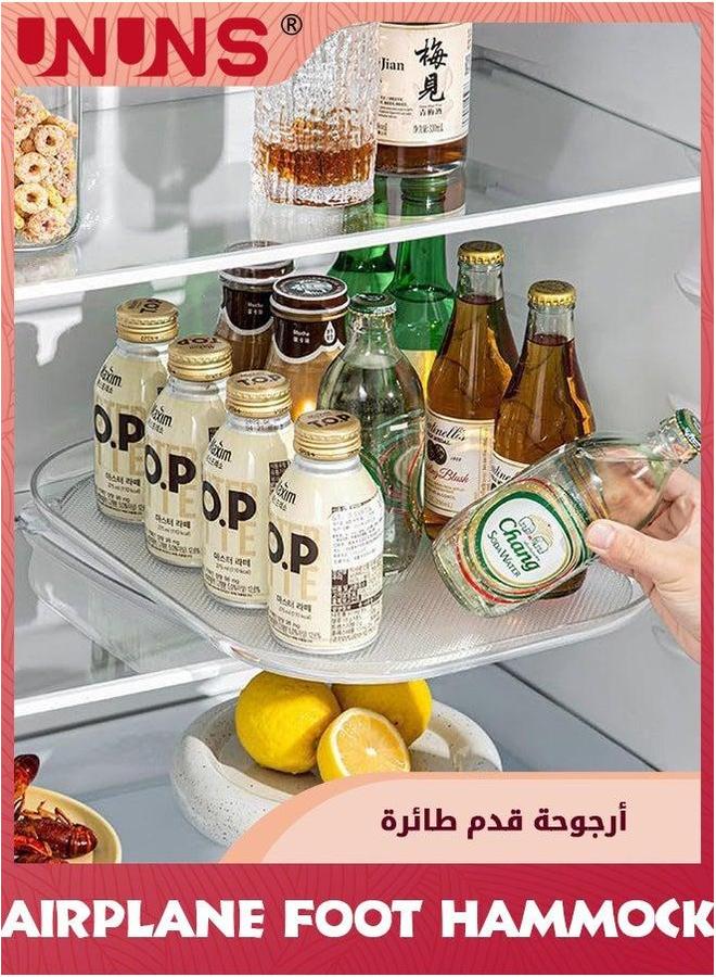 UNUNS Lazy Susan Turntable Organizer For Refrigerator,30x40cm,Fridge Organizers and Storage Condiment Kitchen Cabinet, Pantry,Countertop,Clear - Image 5