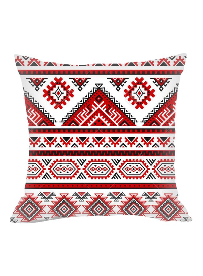 Aztec Pattern Cushion Cover Red/White/Black
