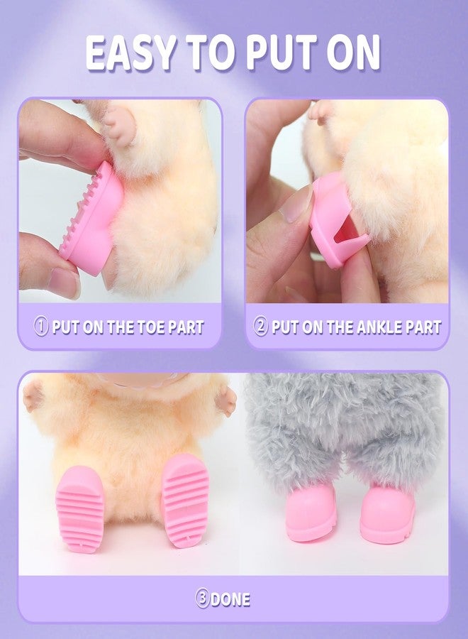 18INDC 9 Pairs 17cm Doll Shoes, Plastic Mini Shoes for 17cm Dolls, Mini Finger Shoes, Clothing Accessory for 6.9 Inch Dolls - Image 4
