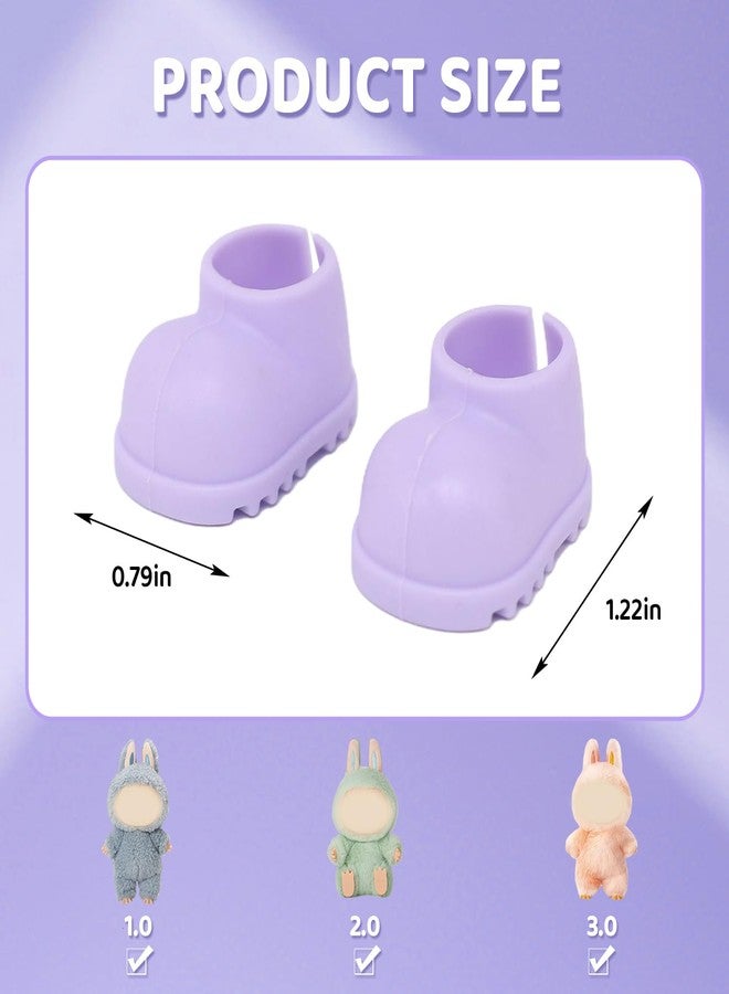 18INDC 9 Pairs 17cm Doll Shoes, Plastic Mini Shoes for 17cm Dolls, Mini Finger Shoes, Clothing Accessory for 6.9 Inch Dolls - Image 3