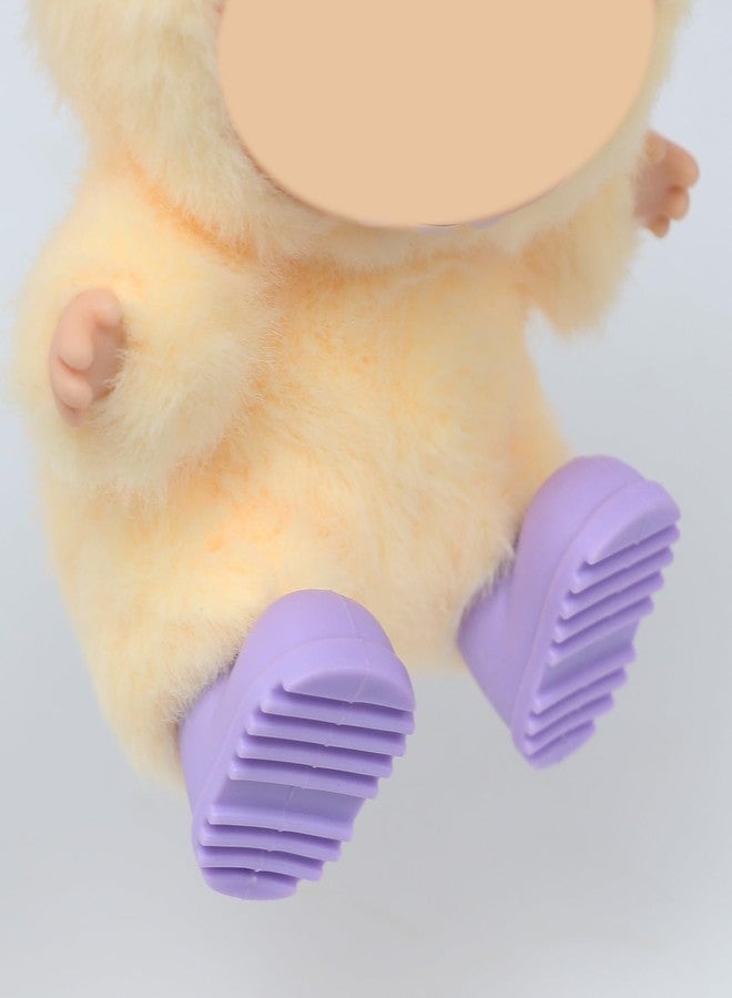 18INDC 9 Pairs 17cm Doll Shoes, Plastic Mini Shoes for 17cm Dolls, Mini Finger Shoes, Clothing Accessory for 6.9 Inch Dolls - Image 5