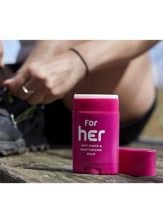 BodyGlide Body Glide For Her Anti Chafe Balm1.5oz: anti chafing stick with added emollients. Prevent rubbing leading to chafing, raw skin, and irritation. Use for arm, chest, bra, butt, groin, and thigh chafing - Image 5