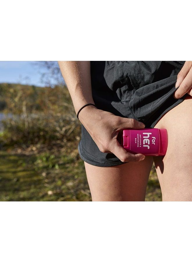 BodyGlide Body Glide For Her Anti Chafe Balm1.5oz: anti chafing stick with added emollients. Prevent rubbing leading to chafing, raw skin, and irritation. Use for arm, chest, bra, butt, groin, and thigh chafing - Image 4