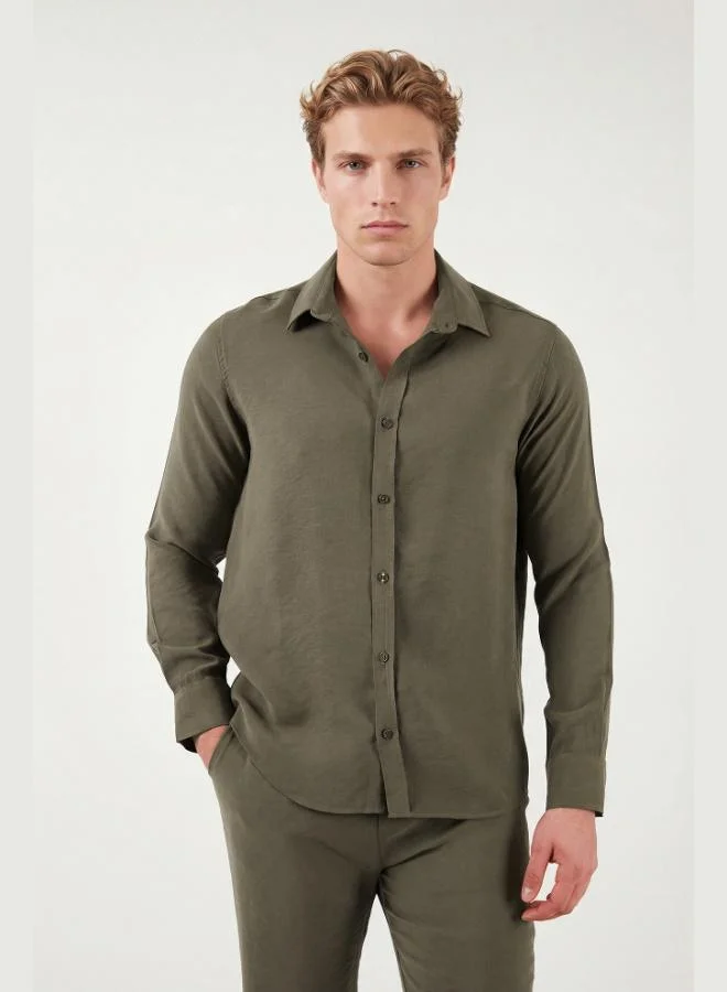 Buratti Regular Fit Classic Collar Long Sleeve Shirt Men's SHIRT CF26S121640