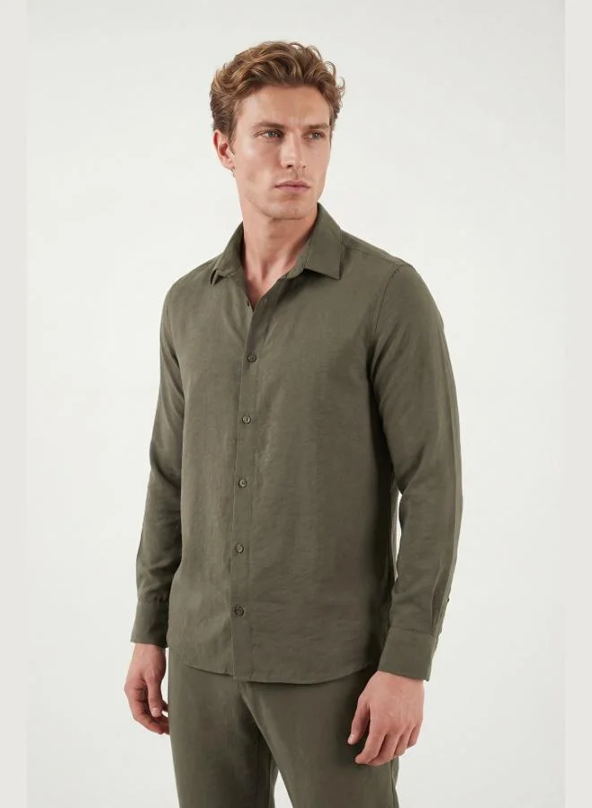 Buratti  Buratti Regular Fit Classic Collar Long Sleeve Shirt Men's SHIRT CF26S121640 for Men | Best Price UAE