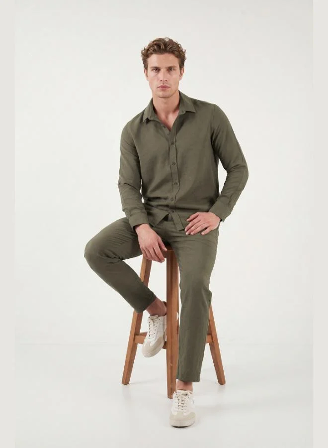 Buratti  Buratti Regular Fit Classic Collar Long Sleeve Shirt Men's SHIRT CF26S121640 for Men | Best Price UAE