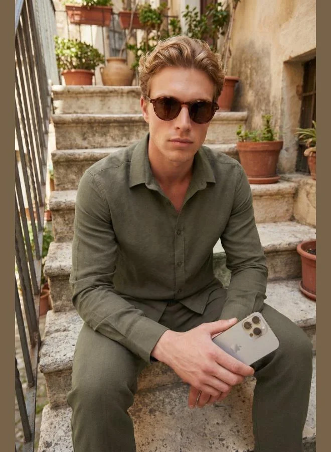 Buratti  Buratti Regular Fit Classic Collar Long Sleeve Shirt Men's SHIRT CF26S121640 for Men | Best Price UAE