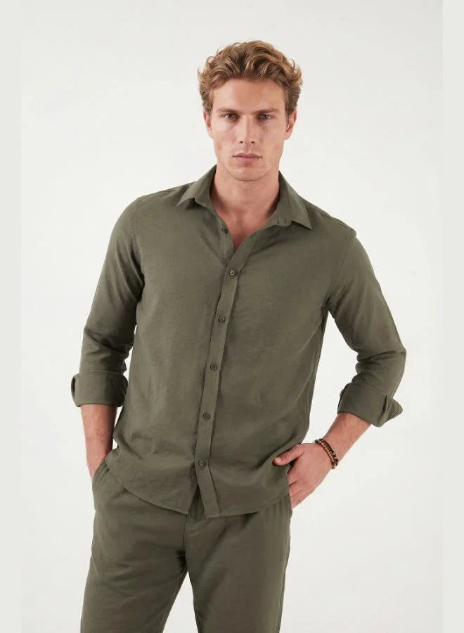 Buratti  Buratti Regular Fit Classic Collar Long Sleeve Shirt Men's SHIRT CF26S121640 for Men | Best Price UAE