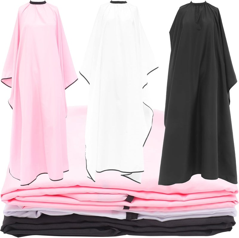 PATKAW 6pcs Large Haircut Capes for Adults Thick Non-stick Hair Cutting Capes with Adjustable Neck Closure for Men and Women - Image 1