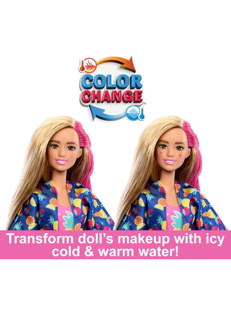 Barbie Pop Reveal Doll & Accessories, Rise & Surprise Fruit Series Gift Set With Scented Doll, Squishy Scented Pet, Color Change, Moldable Sand & More, 15+ Surprises - Image 3