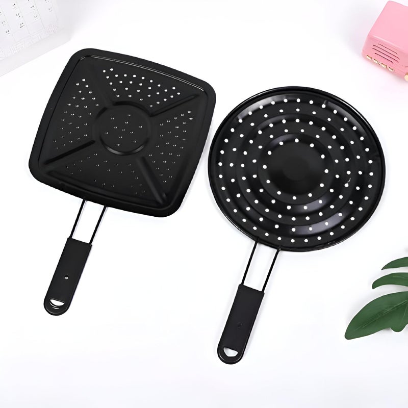 Heat Diffuser-a base for heat distribution, prevents hot points and burning them on gas and electricity stoves, ideal for thin foods, an essential kitchen tool for home cooks (2pcs round,square) - Image 1