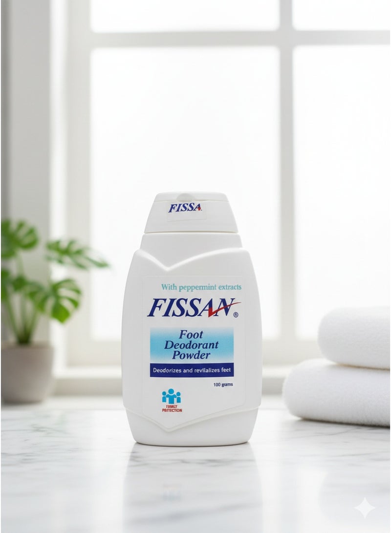 Fissan Foot Deodorant Powder , Odor Protection & Moisture Control – For Smelly Feet and Shoes, 100g - Image 4