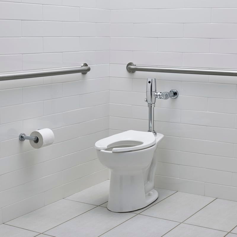 American Standard 5901110T.020 Commercial Heavy Duty Open Front Elongated Toilet Seat, White - Image 2