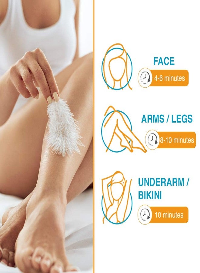 Clean + Easy Gentle Depilatory Hair Removal Cream – Sensitive Skin Formula for Face, Body, & Bikini Area, Smooth Hair Remover for Legs & Arms, At Home Use, 4 oz, 1 Pack - Image 5